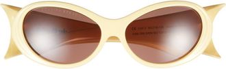 Collina Strada Cocoon 58mm Oval Sunglasses in Lemon at Nordstrom