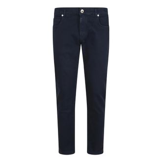 Eleventy Slim-fit Jeans, male, Blue, Size: W36 Blue Daisy Regular Fit Denim Jeans