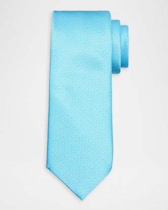 Stefano Ricci Men & apos;s Dotted Line Silk Jacquard Tie