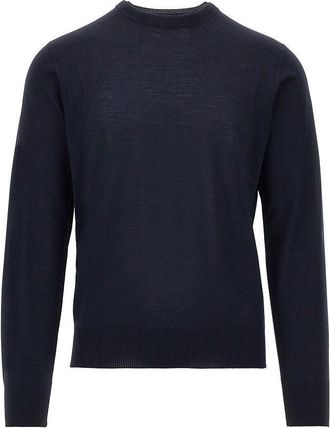 Emporio Armani Virgin wool sweater with Eagle embroidery Man XXL