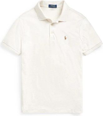 Ralph Lauren Klassiek poloshirt - Heren - Polos - Beige - M - Katoen - Tops