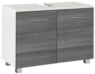 WELLTIME Waschbeckenunterschrank »Trento, verschiedene Ausführungen und Farben« Badmöbel Unterschrank Breite 80 cm, mit viel Stauraum, Badschrank WBU