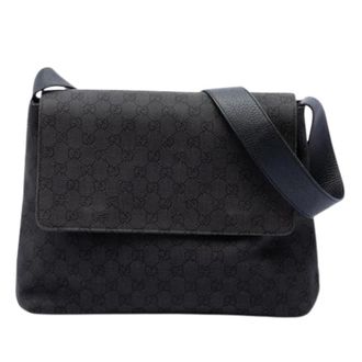 Gucci Pre-owned Cross Body Bags, female, Black, Size: ONE SIZE Pre-owned Denim Crossbody Bag