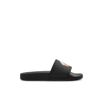 Palm Angels Logo Slides - - Shoes - Donna - Nero - 39 EU