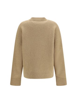 Ami Alpaca-Wool Blend Sweater - Beige