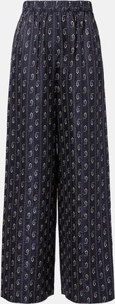 Tory Burch Pantaloni a gamba larga in jacquard paisley