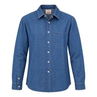 Saint Barth Camicia in denim con ricamo - - Shirts - Uomo - Blu - M
