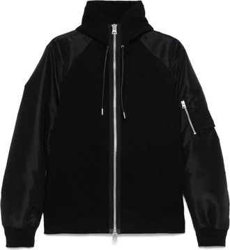 sacai Bomber con cappuccio - Nero