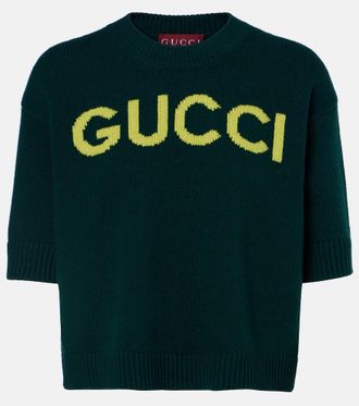 Gucci Logo wool top