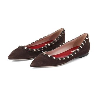 Valentino Ballerinas - Dames - Schoenen - Bruin - Maat: 37 EU Su&egrave;de