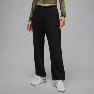 Nike Jordan Womens Jordan Sport Crossover Dri-FIT Fleece Pants in Black | IB2504-010