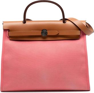 Hermès 2017 Toile Herbag Zip 31 satchel - Roze