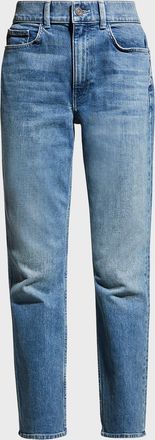 Lafayette 148 New York High Rise Straight Ankle Reeve Jean
