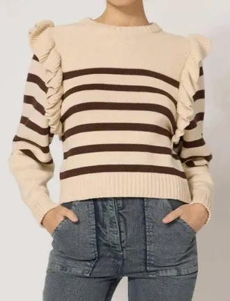Cleobella Blair Sweater In Cream/brown