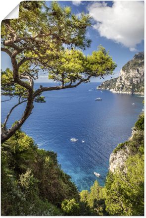 Artland Wandbild »Punta de Masullo, Insel Capri, Italien« Meer Bilder 1 Stk. tlg. als Alubild, Outdoorbild, Leinwandbild, Poster, Wandaufkleber