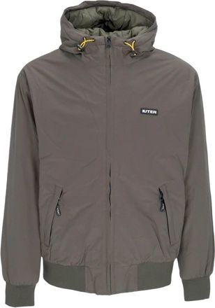 Iuter Gewatteerde Shield Jas met Capuchon - Heren - Zomerjassen - Groen - L - Polyester - Jassen