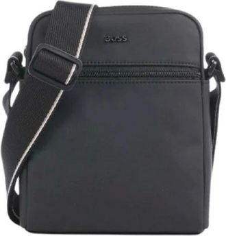 HUGO BOSS Zeph Messenger - Heren - Tassen - Zwart - Maat: ONE Size
