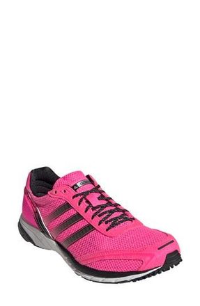 adidas Adizero Adios Running Shoe in Lucid Pink/Black/White at Nordstrom Rack, Size 5