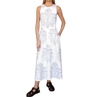 Emerson Fry Studio Sleeveless Sundress In Off-White