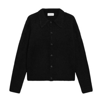 Dries Van Noten Truien & Vesten, Heren, Zwart, L, Wol, Mora Cardigan