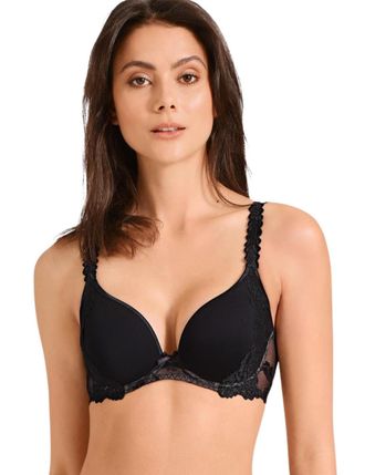 Aubade Womens Softessence Spacer Plunge Bra - Noir - Black - Size 36F