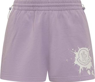 Moncler Purple Logo Shorts