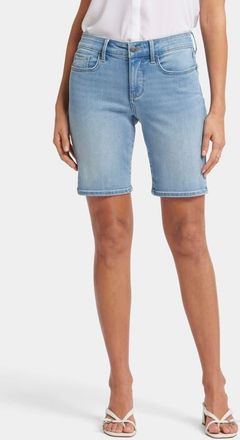 NYDJ Ella Side Slit Denim Shorts in Blue Valley at Nordstrom, Size 12