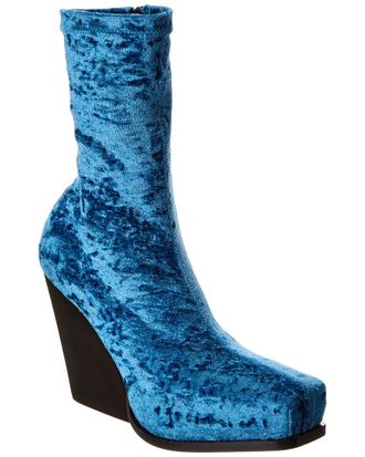 Stella McCartney Stella Mccartney Cowboy Crushed Velvet Boot