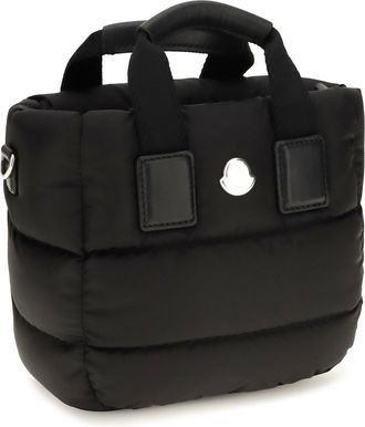 Moncler Womens Caradoc Mini Handbag Black Nylon Shoulder Bags