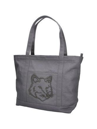 Maison Kitsun&eacute; Mens Bags Grey Cotton