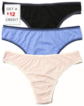 Hanky Panky Set of 3 Natural Thong