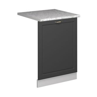 Vicco Panel Frontal Del Lavavajillas Fame-line, Antracita-oro Landhaus, 60 Cm, Et M&aacute;rmol Vicco