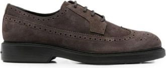 Hogan Schoenen, Heren, Bruin, 40 EU, H704 Veter Schoenen
