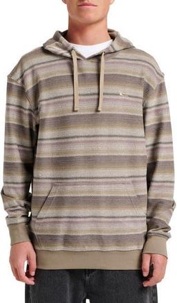 Quiksilver Great Otway Stripe Hoodie in Fallen Rock at Nordstrom Rack, Size Xx-Large