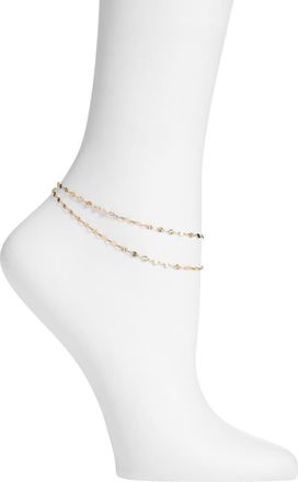 Set & Stones Millie Anklet in Gold at Nordstrom