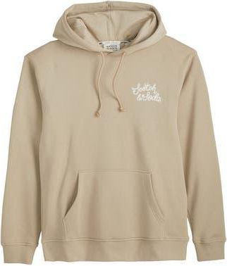 Scotch & Soda Relaxed Fit Embroidered Fleece Hoodie in Plaza Taupe at Nordstrom Rack, Size X-Large