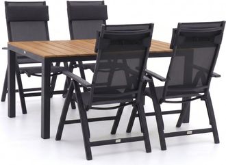 Bellagio la vita attrattiva Bellagio Avenza/Fidenza 160cm dining tuinset 5-delig verstelbaar