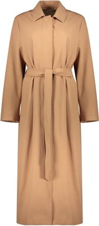 Herno Lange Trenchcoat - Dames - Trenchcoats - Beige - S - Wol - Jassen