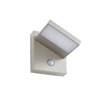Lucande L&aacute;mpara de pared exterior de aluminio gris