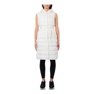 Liu Jo Lange Gewatteerde Gilet - Dames - Bodywarmers - Wit - M - Polyester - Jassen