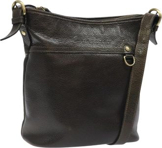 Burberry Brown Leather Shoulder Bag (Pre-Owned)