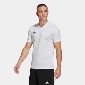 adidas Fussballtrikot ADIDAS PERFORMANCE ENT22 JSY, Herren, Gr. XXL, weiss (wei&szlig;), Obermaterial: 100% Polyester, bestickt, V-Ausschnitt, Trikots Fussballtrik