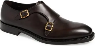 Ferragamo Salerno Double Monk Strap Oxford in T. Moro at Nordstrom, Size 10