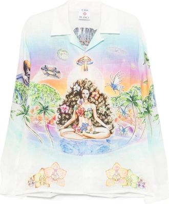 Casablanca Casual Shirts - Heren - Casual Overhemden - Veelkleurig - M - Overhemden