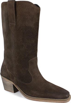 Zigi Soho Baldwin Western Boot in Dark Brown Suede at Nordstrom, Size 10