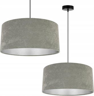 OEM L&aacute;mpara Colgante, L&aacute;mpara De Techo, Cromada, Pantalla De Terciopelo