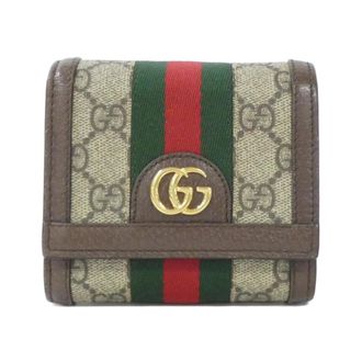 Gucci Beige Brown Gg Supreme Wallet (Bi-Fold) (Pre-Owned)
