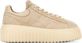 Hogan Memory Foam Sneakers met EVA-zool - Heren - Sneakers - Beige - 39 EU - Leer - Schoenen