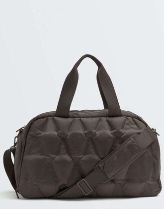 Oysho borsa sportiva tecnica imbottita grigia-Grigio