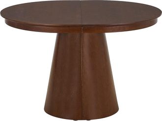 VENTE-UNIQUE.COM Mesa de comedor efecto madera color natural oscuro